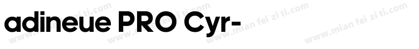 adineue PRO Cyr字体转换